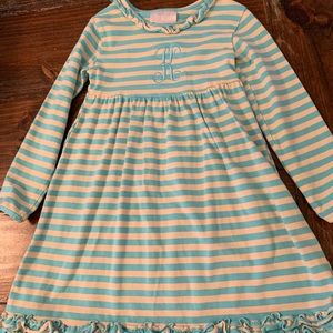 Southern Tots monogrammed dress with “K”